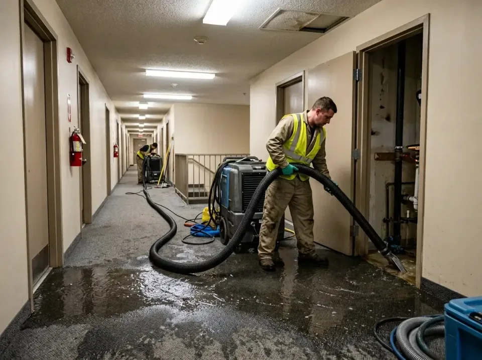 multi-unit-apartment-hallway-f-005 — frequently asked questions, Emergency Burst Pipe Water Extraction & Removal in Junction…
